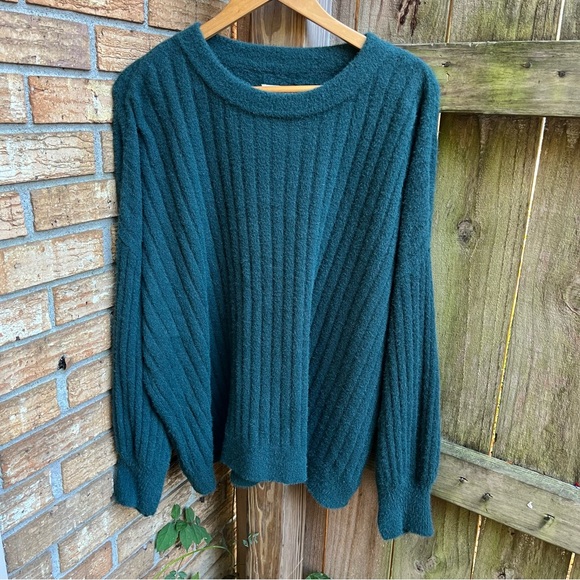 aerie Sweaters - Aerie Deep Green Ribbed Women's Sweater
